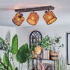 Cando Plafonnier, Spot de plafond Noir, 3 lumières