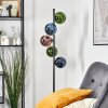 Gastor Boule lumineuse, Lampadaire 33 cm Bleu, Vert, Cuivré, 5 lumières
