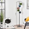 Gastor Boule lumineuse, Lampadaire 33 cm Bleu, Vert, Cuivré, 5 lumières