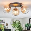 Chehalis Plafonnier, Boule lumineuse 48.5 cm Ambre, Clair, 3 lumières
