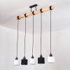 Bassagoda Suspension, Suspension Écru, Noir, 5 lumières