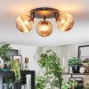 Chehalis Plafonnier, Boule lumineuse 48.5 cm Ambre, 3 lumières