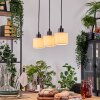 Bassagoda Suspension, Suspension Écru, Noir, 3 lumières