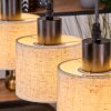Bassagoda Suspension, Suspension Écru, Noir, 3 lumières