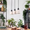 Bassagoda Suspension, Suspension Écru, Noir, 3 lumières