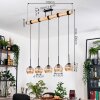 Koyoto Suspension, Boule lumineuse, Suspension Écru, Noir, 5 lumières