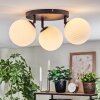 Chehalis Plafonnier, Boule lumineuse 25 cm Blanc, 3 lumières