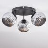 Ripoll Plafonnier, Boule lumineuse Chrome, Fumé, 3 lumières