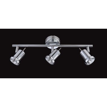 Plafonnier Wofi HOORN LED Chrome, 3 lumières