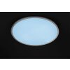 Plafonnier WOFI LINOX LED Blanc, 1 lumière, Changeur de couleurs
