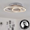 Plafonnier Mohlin LED Nickel mat, 1 lumière