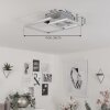 Plafonnier Buren LED Nickel mat, 1 lumière