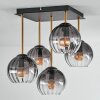 Koyoto Plafonnier, Boule lumineuse Or, Noir, 5 lumières