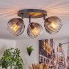 Koyoto Plafonnier, Boule lumineuse Clair, Fumé, 3 lumières