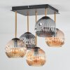 Ripoll Plafonnier, Boule lumineuse Or, Noir, 5 lumières
