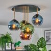 Koyoto Plafonnier, Boule lumineuse 45 cm Laiton, Noir, 5 lumières