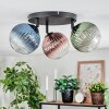 Chehalis Plafonnier, Boule lumineuse Bleu, Vert, Clair, Cuivré, 3 lumières