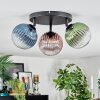 Chehalis Plafonnier, Boule lumineuse Bleu, Vert, Clair, Cuivré, 3 lumières