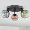 Chehalis Plafonnier, Boule lumineuse Bleu, Vert, Clair, Cuivré, 3 lumières
