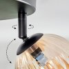 Chehalis Plafonnier, Boule lumineuse Ambre, 3 lumières