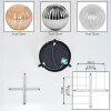 Chehalis Plafonnier, Boule lumineuse 44 cm Ambre, Clair, Fumé, 3 lumières