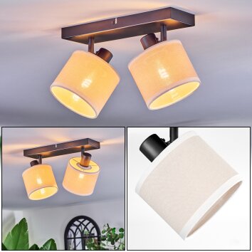 Bassagoda Plafonnier, Spot de plafond Noir, 2 lumières