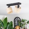Sabadim Plafonnier, Spot de plafond Noir, 2 lumières
