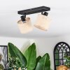 Sabadim Plafonnier, Spot de plafond Noir, 2 lumières