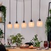 Bassagoda Suspension, Suspension Écru, Noir, 5 lumières