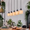 Bassagoda Suspension, Suspension Écru, Noir, 5 lumières