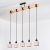 Bassagoda Suspension, Suspension Écru, Noir, 5 lumières