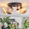 Chehalis Plafonnier, Boule lumineuse Ambre, Clair, Fumé, 4 lumières