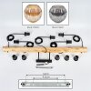 Ripoll Suspension, Boule lumineuse, Suspension Écru, Noir, 5 lumières