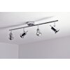 Plafonnier Wofi HOORN LED Chrome, 4 lumières