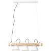 Suspension Brilliant Plow Bois foncé, Blanc, 3 lumières
