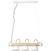 Suspension Brilliant Plow Bois foncé, Blanc, 3 lumières