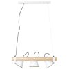 Suspension Brilliant Plow Bois foncé, Blanc, 3 lumières