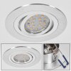 Spot encastrable  Monthois LED Chrome, Nickel mat, 1 lumière