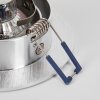 Spot encastrable  Monthois LED Chrome, Nickel mat, 1 lumière