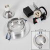 Spot encastrable  Monthois LED Chrome, Nickel mat, 1 lumière