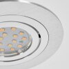 Spot encastrable  Monthois LED Chrome, Nickel mat, 1 lumière
