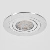 Spot encastrable  Monthois LED Chrome, Nickel mat, 1 lumière