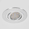 Spot encastrable  Monthois LED Chrome, Nickel mat, 1 lumière