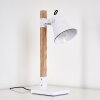 Lampe à poser Oksbol Brun, Blanc, 1 lumière