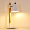 Lampe à poser Oksbol Brun, Blanc, 1 lumière