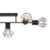 Plafonnier Globo PRISKA Noir, 5 lumières