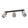 ROSLEY Plafonnier, Spot de plafond Luminaires Eglo Noir, 3 lumières
