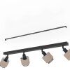 ROSLEY Plafonnier, Spot de plafond Luminaires Eglo Noir, 4 lumières