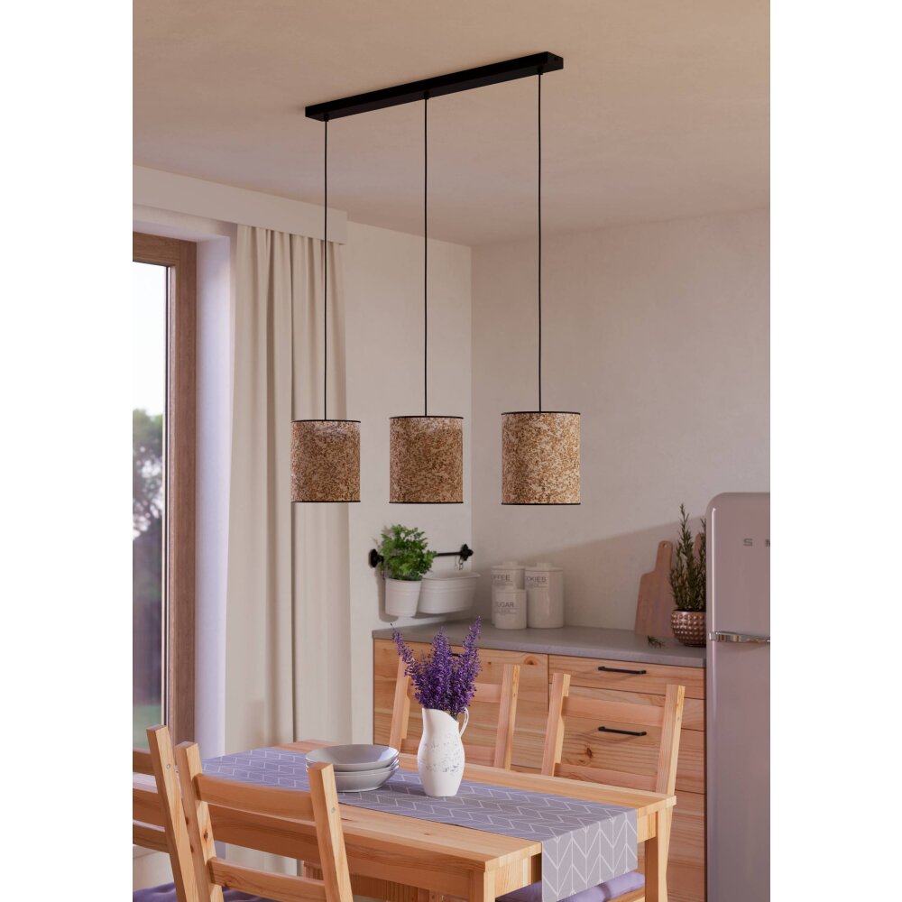 BUTTERBURN Suspension Luminaires Eglo Noir, 3 lumières main product photo