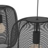 RINROE Suspension Luminaires Eglo Noir, 2 lumières